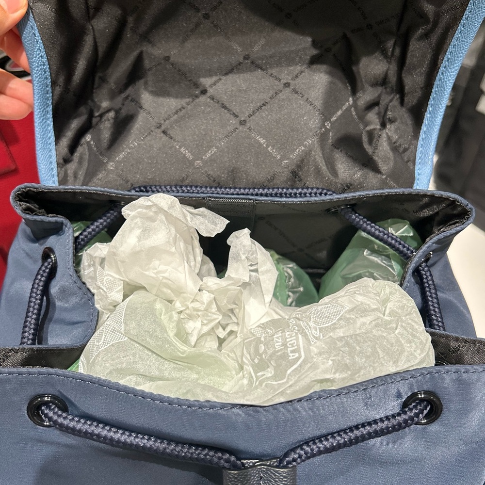 Michael Kors Cooper Large Utility Backpack MK cornflower new in wrap tag - Picture 7 of 12